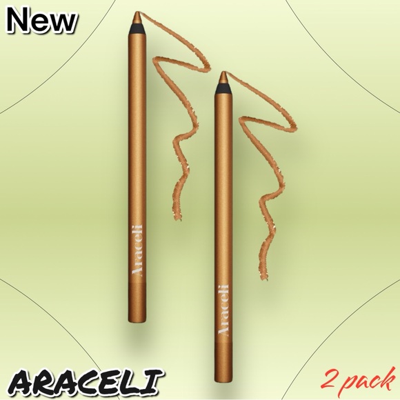 New ARACELI Ojos Perfectos Gel Pencil Eyeliner Gold - 2 pack - Picture 1 of 8